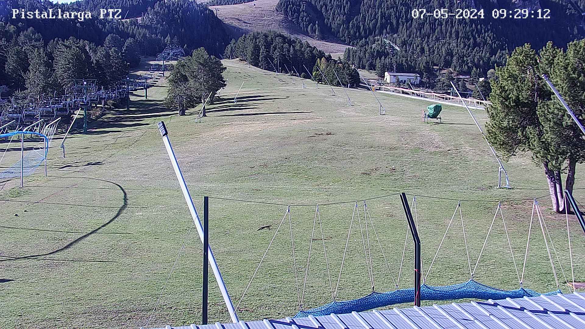 Webcam en Pista Llarga - Base, La Molina (Pirineo Catalán)