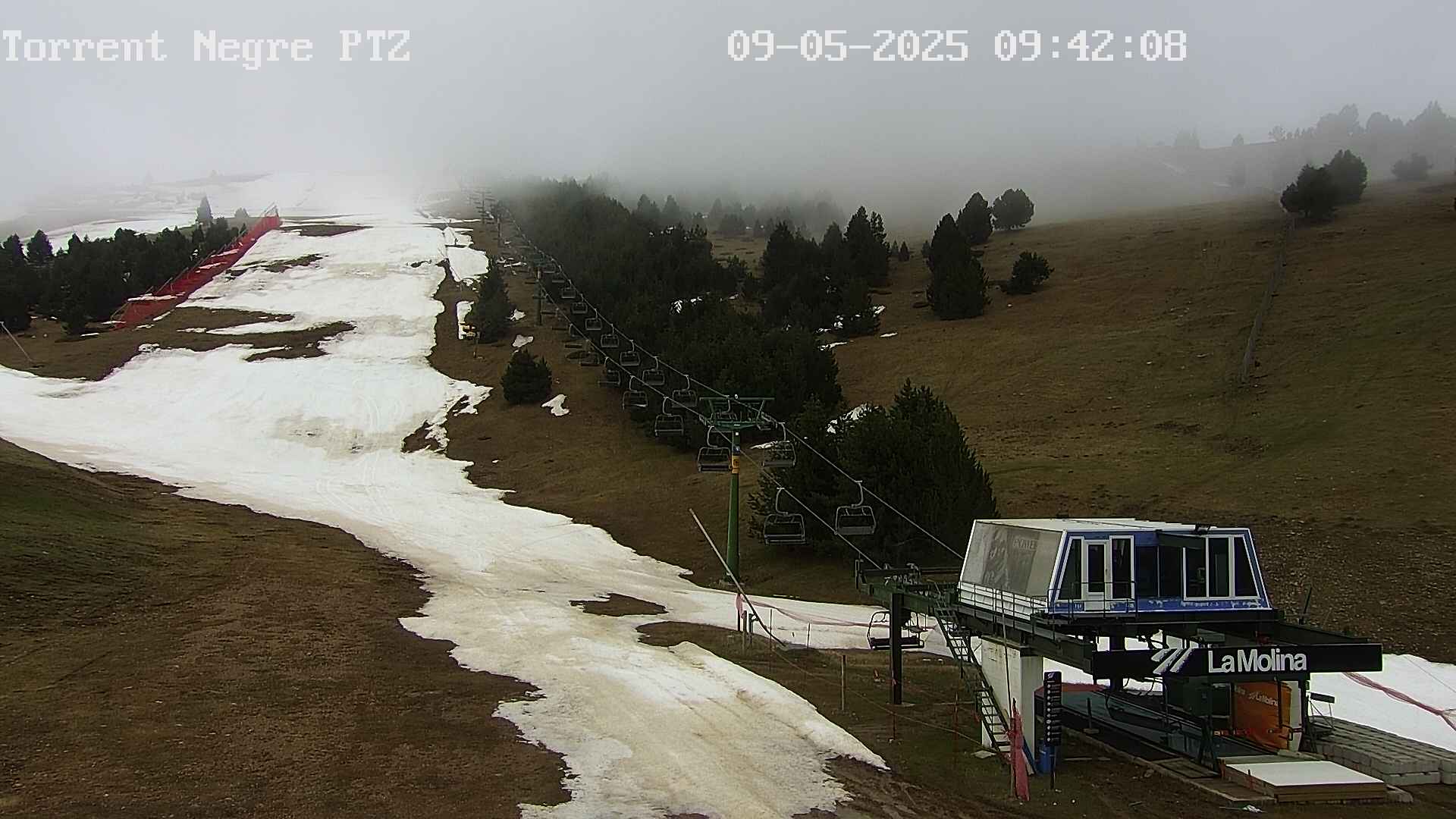 La Molina webcam - L'Alabau Chairlift