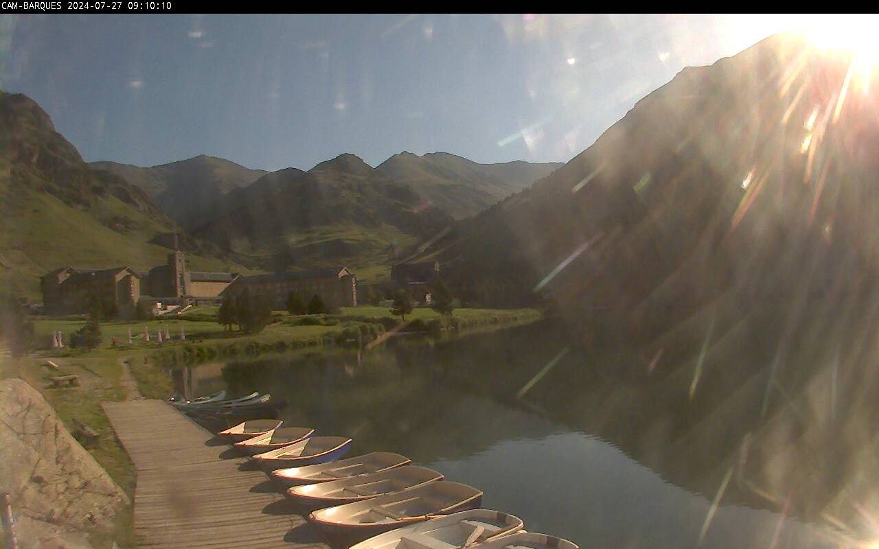 Webcam en Santuario - Lago, Vall de Nuria (Pirineo Catalán)